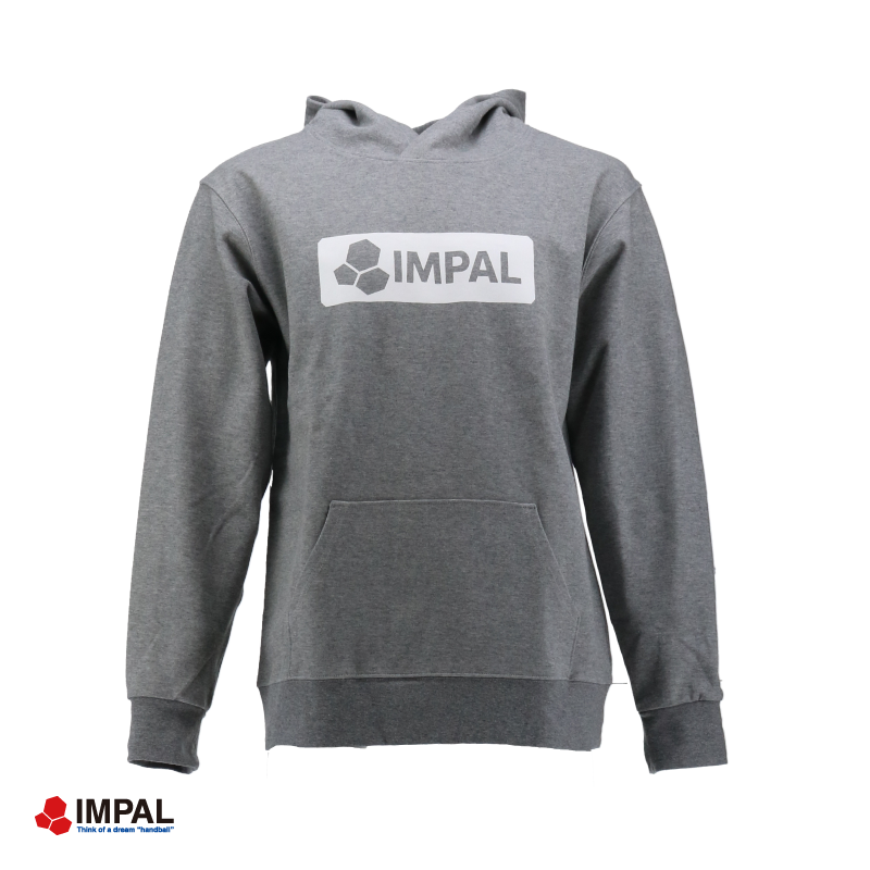 ハンドボール パーカー / スウェットフーディー ユニセックス NEWベーシックロゴ / IMFP-001S GRY.WHT