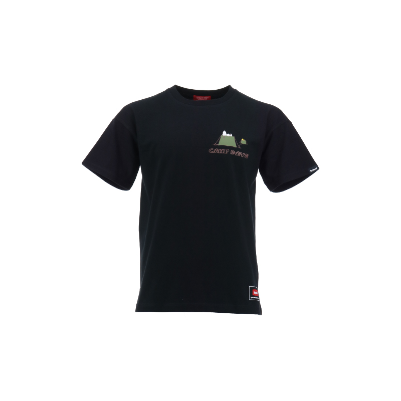 PEANUTS(R) CAMP Tshirt（SNPT-005CMP BLACK）
