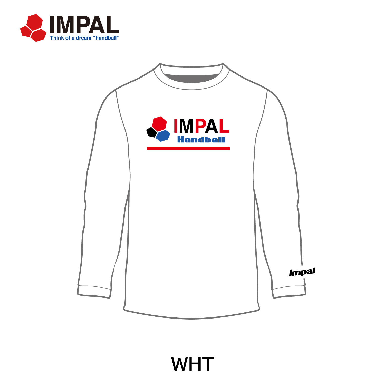<NEW> ハンドボール 新作 ロングTシャツ ユニセックス ホワイト / IMLT-3502